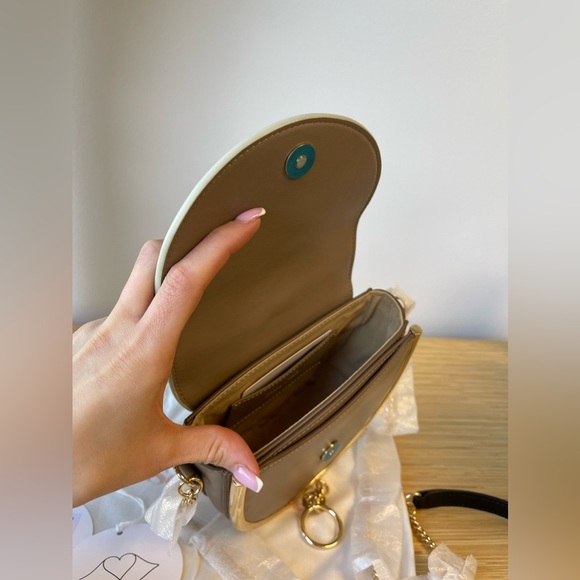 See By Chloe Mara Evening Motty grey Smooth Leather Saddle Bag - Picture 8 of 8